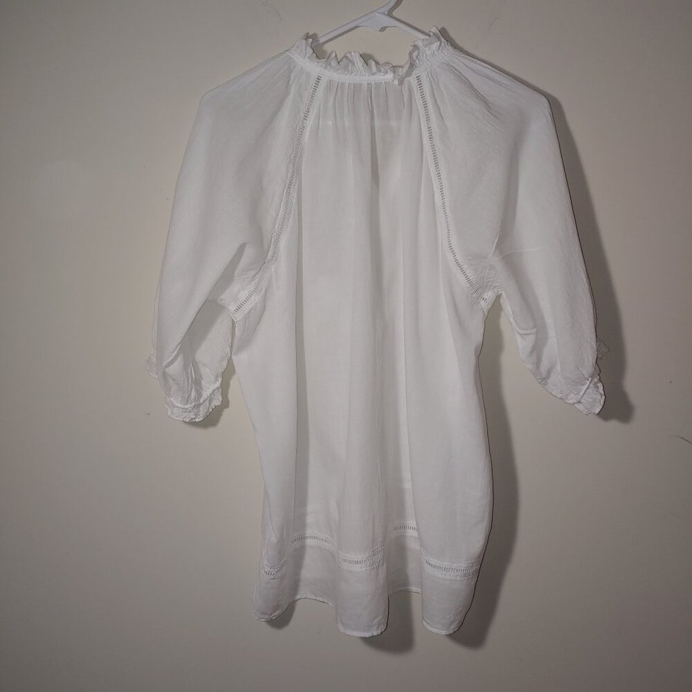 Sundance Catalog JP and Mattie White Easy Essence Blouse Size XL - Picture 10 of 10